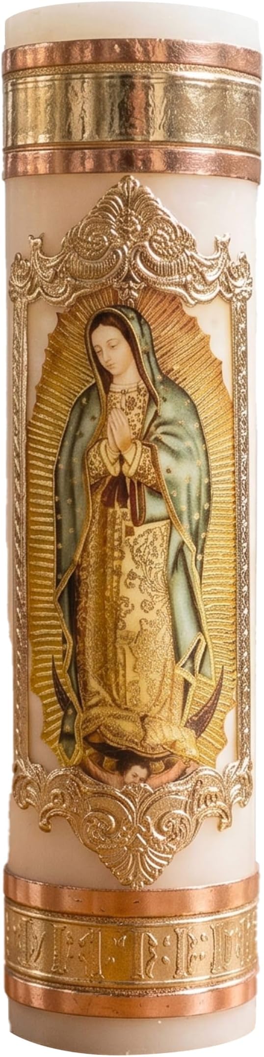 Angelitos de Mexico Virgen de Guadalupe Candle Prayer Our Lady of Guadalupe