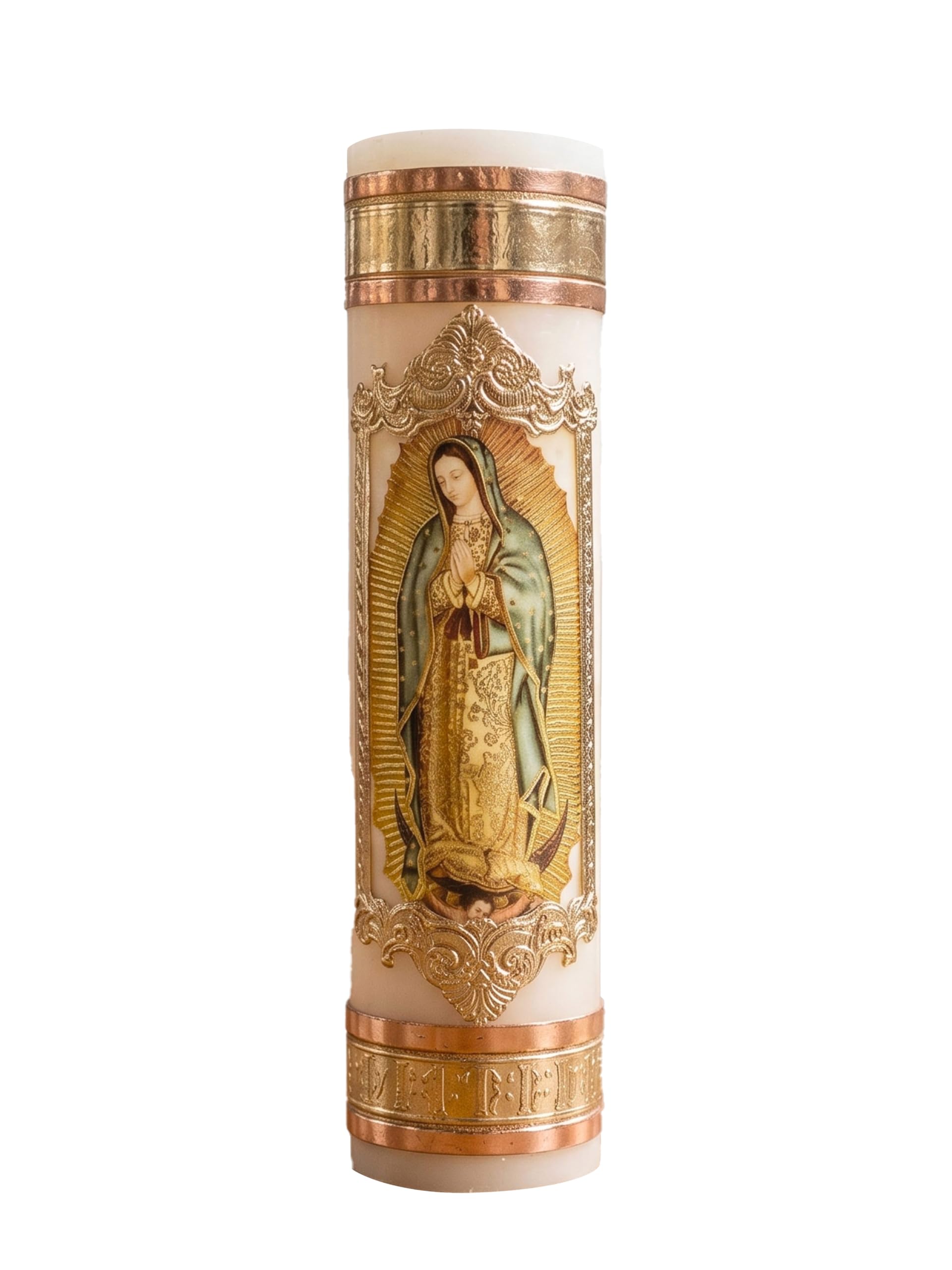 Amazon.com: Angelitos de Mexico Virgen de Guadalupe Candle Prayer