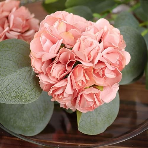 Vista 2 de Efavormart - 144 mini rosas de papel para decoración de ramos de boda