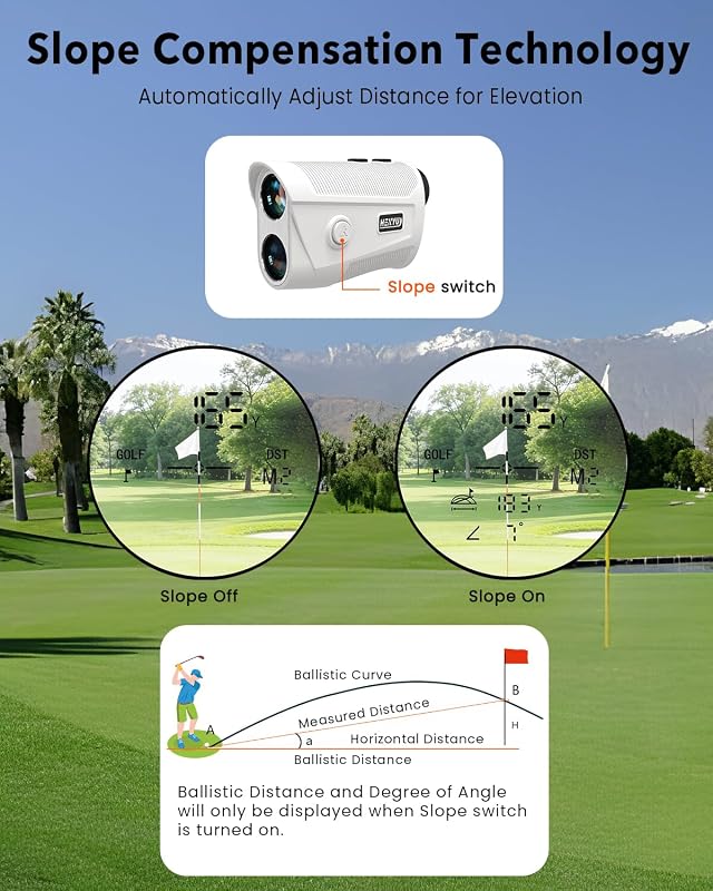 HENYU Golf Rangefinder – Slope compensation mode