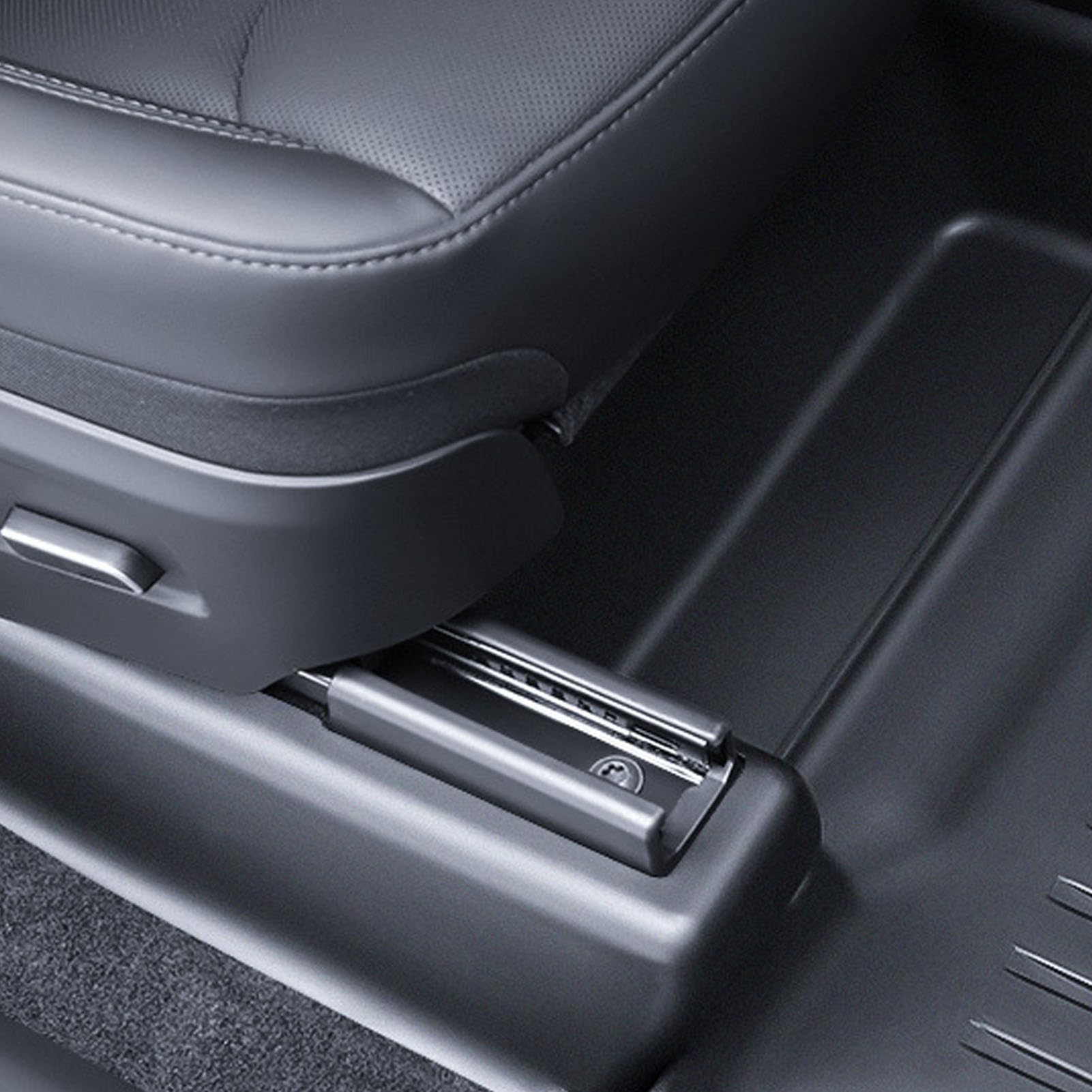 Cubierta del riel Deslizante del Asiento TPE Almohadillas Protectoras antipatadas Debajo del Asiento para el Nuevo Protector Debajo del Asiento Fundas de Asiento Kit de protección