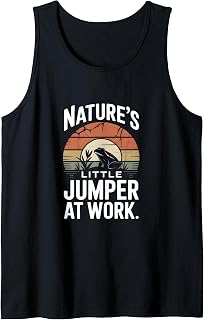 Natures Little Jumper at Work Vintage Frog Sunset Scene Tank Top