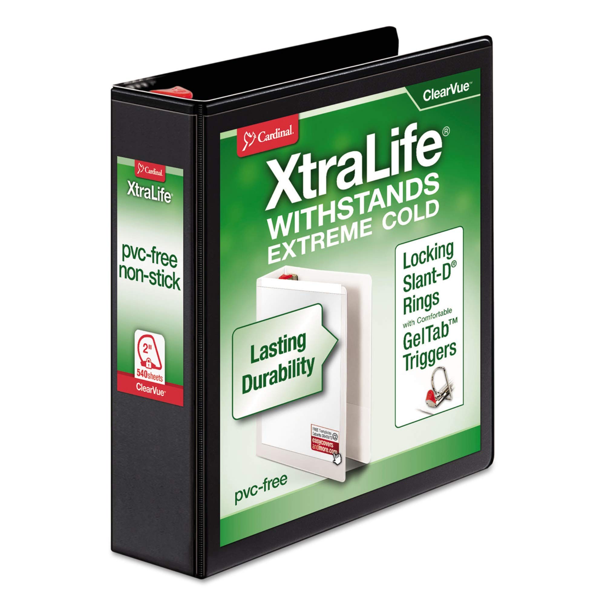 CardinalXtralife ClearVue Locking Slant-D Binders