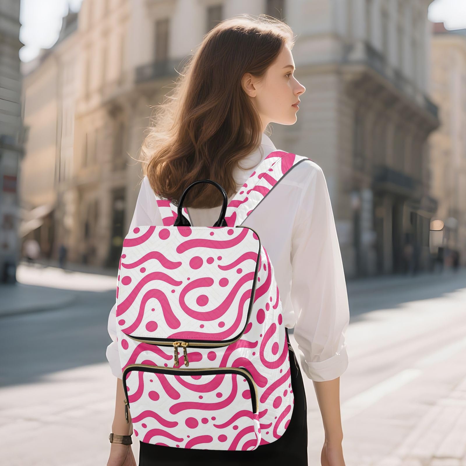 Zaino alla moda da 15 litri da donna, alla moda, robusto, leggero