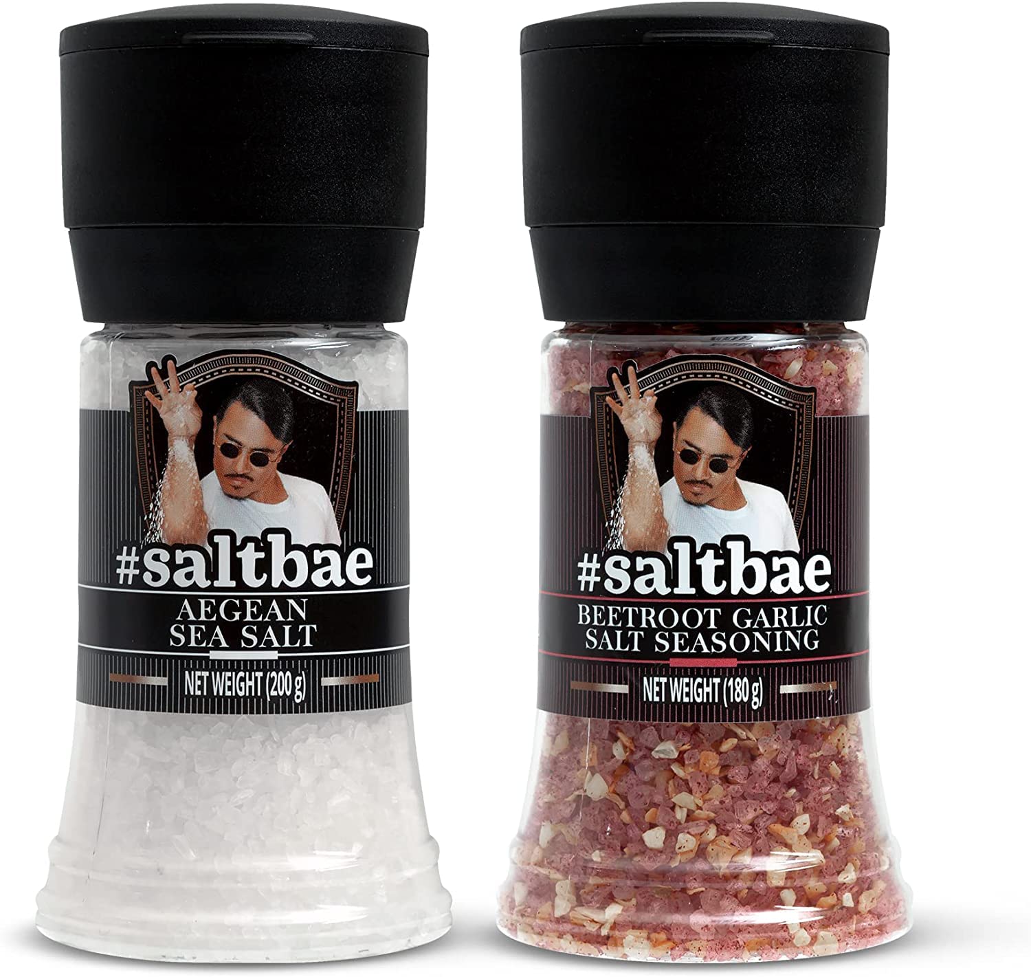 SaltBae Duo Pack Salt Seasonings, 2 pcs high quality salt seasonings for any home cook or grillmaster