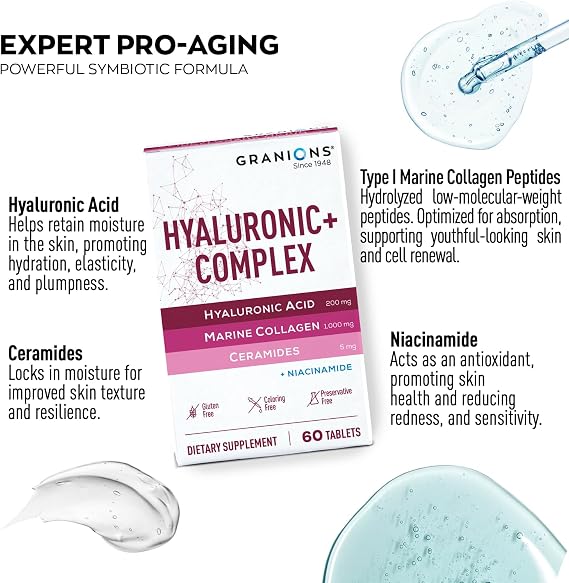 Granions Marine Collagen Pomegranate Powder and Collagen Hyaluronic Complex Beauty Bundle