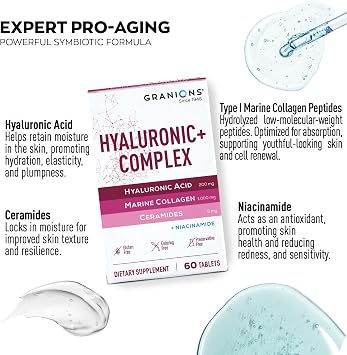 Granions Marine Collagen Pomegranate Powder and Collagen Hyaluronic Complex Beauty Bundle