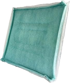 wioboy Paint Spray Booth Intake Filter Pad, 20" x 20" (20/case) Tacky Panel with Internal Wire Frame