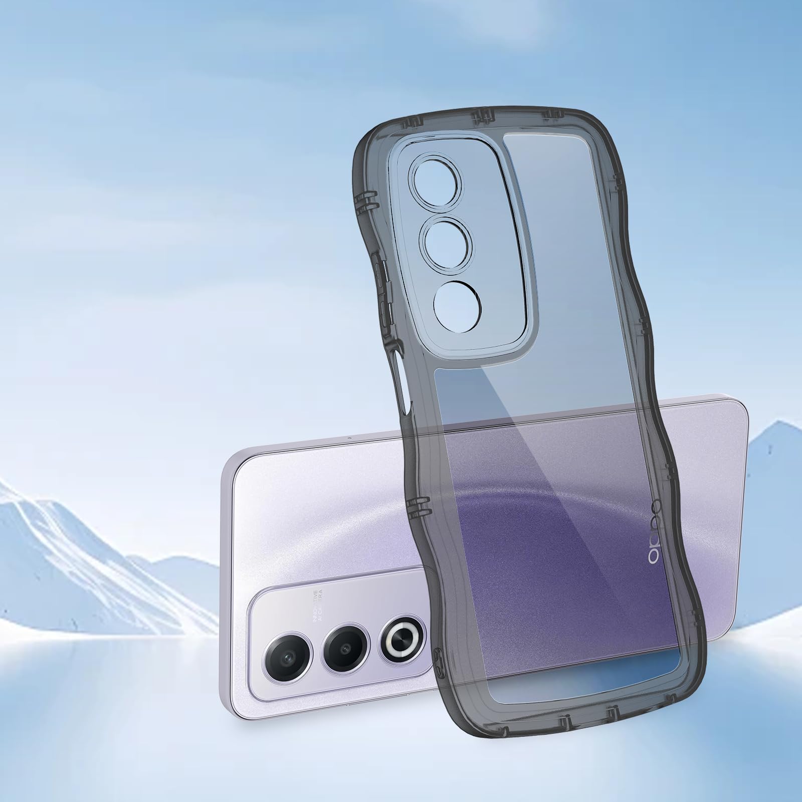 【美品】OPPOA3 5G ブラック 透明カバー付き Amazon.co.jp: wnunbg 対応 oppo a3 5g ケース 専用 透明バックカバー