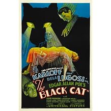 Posterazzi The Black Cat Boris Karloff Harry Cording Jacqueline Wells [Julie Bishop] Bela Lugosi 1934 Movie Masterprint Poster Print, 11 x 17