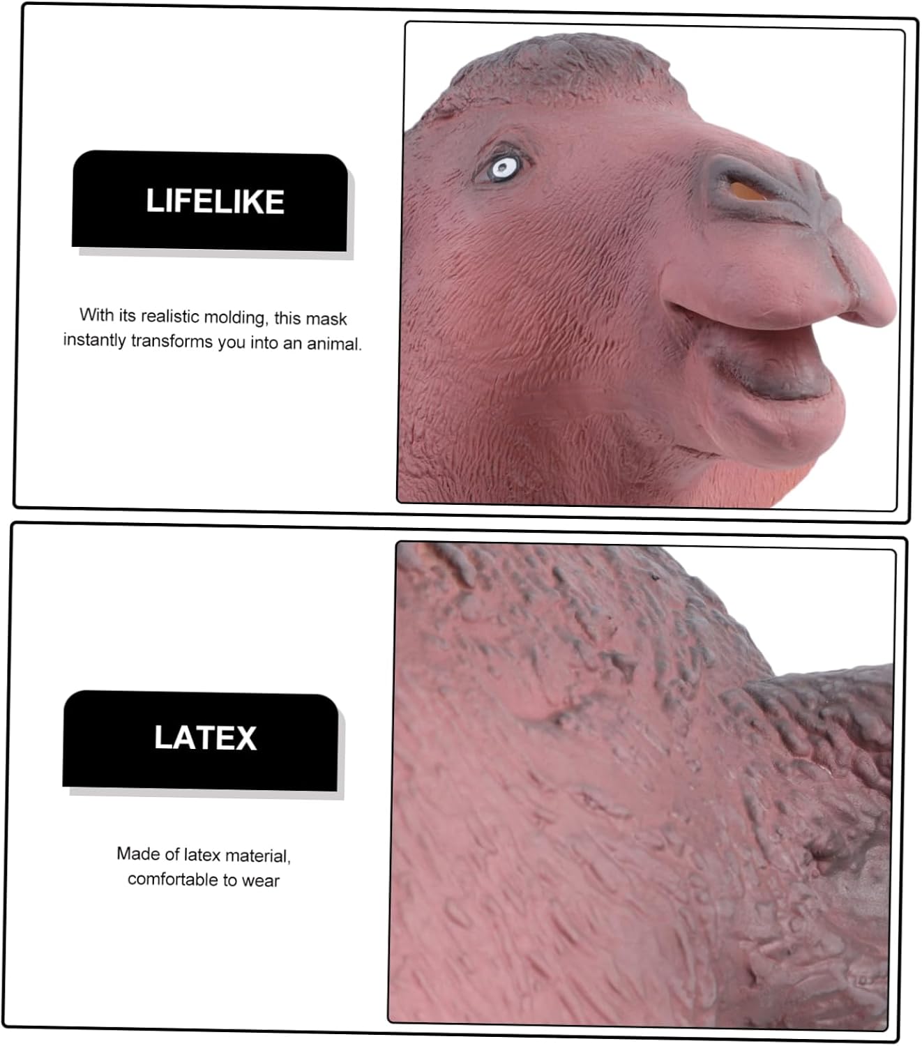 Camel Molding Cosplay Mask for Halloween Parties Lightweight Animal Headgear for Festive Celebrations Unique Design for Unforgettable