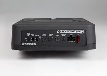 Kicker 11HS8 8 150 Watt Hideaway Compact Car Audio Powered Subwoofer Sub HS8