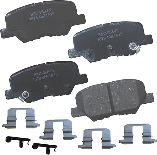 Miniatura 89 de Bendix Pastillas de freno traseras de cerámica Premium SBC1100 para Nissan Frontier 2024-2005, Xterra 2015-2005, Suzuki Equator 2012-2009