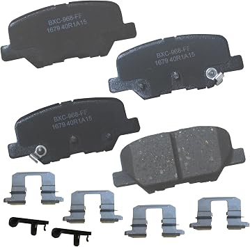 Bendix Premium SBC1679 Ceramic Rear Brake Pads for 2014-2016 Mazda 3, 3 Sport Mexico Built, 2014-2015 Mazda 6, 2013-2015 Mitsubishi ASX, 2014-2018 Outlander, 2013-2024 Outlander Sport, RVR