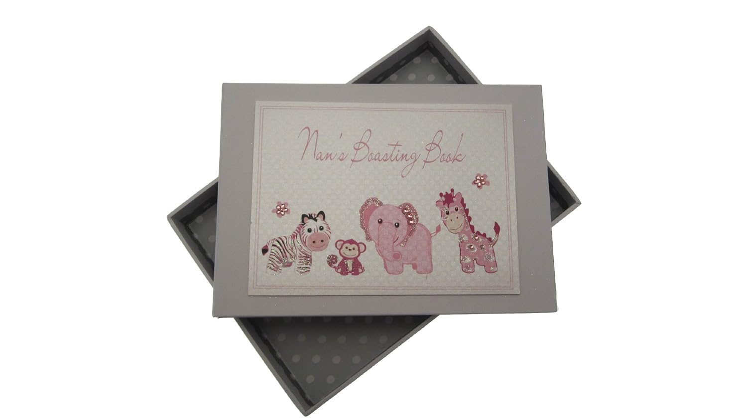 White Cotton Cards Nan's Boasting Book Tiny Photo Album Toys Range (Pink)