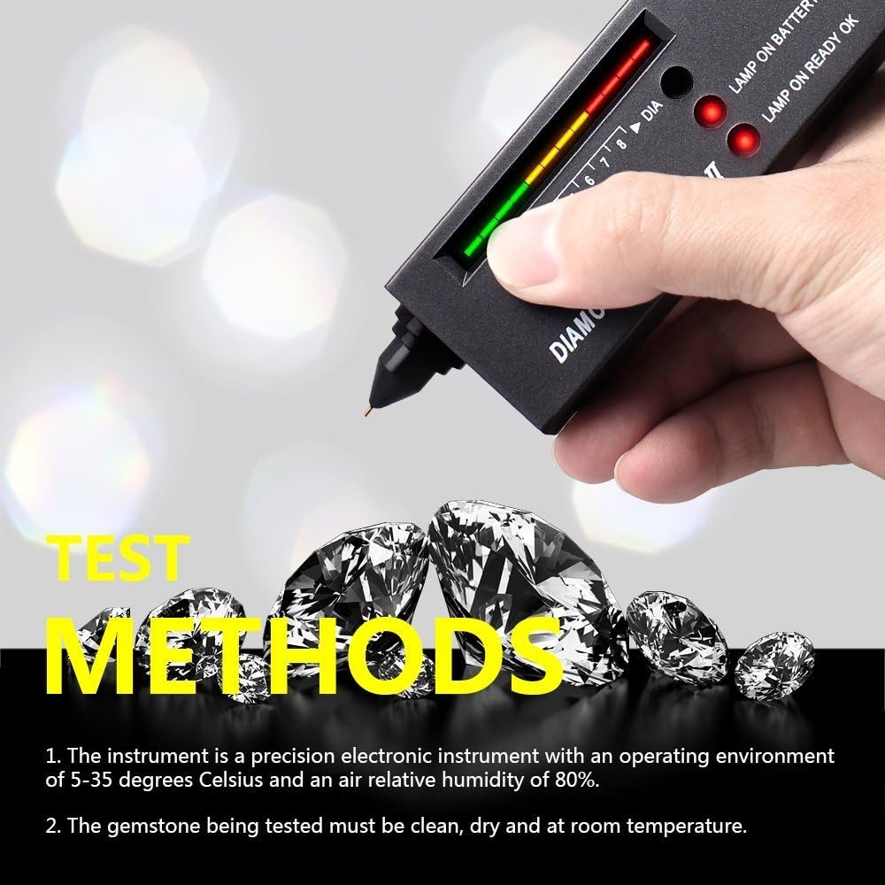 StillCool Diamond Tester II V2 Selector Gemstone Jewelry Gems Tool with Case (Black Diamond Testers)