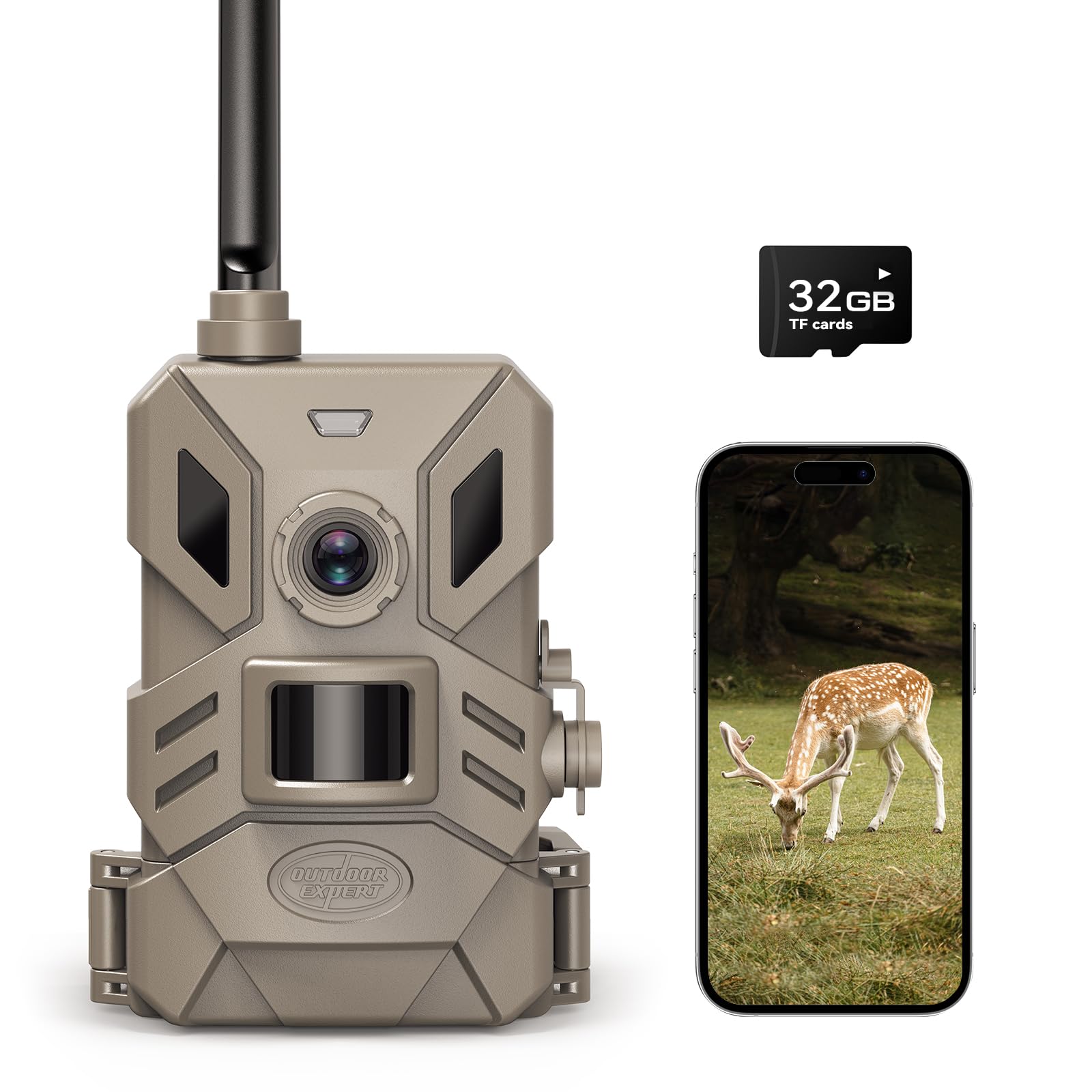 Sponsored Ad - 4G Cellular Trail Camera,36MP Hunting Camera with No Glow 940nm IR Led Night Vision,HD Video IP66 Waterproof Game Cam,90FT Flash Range Wildlife Monitor