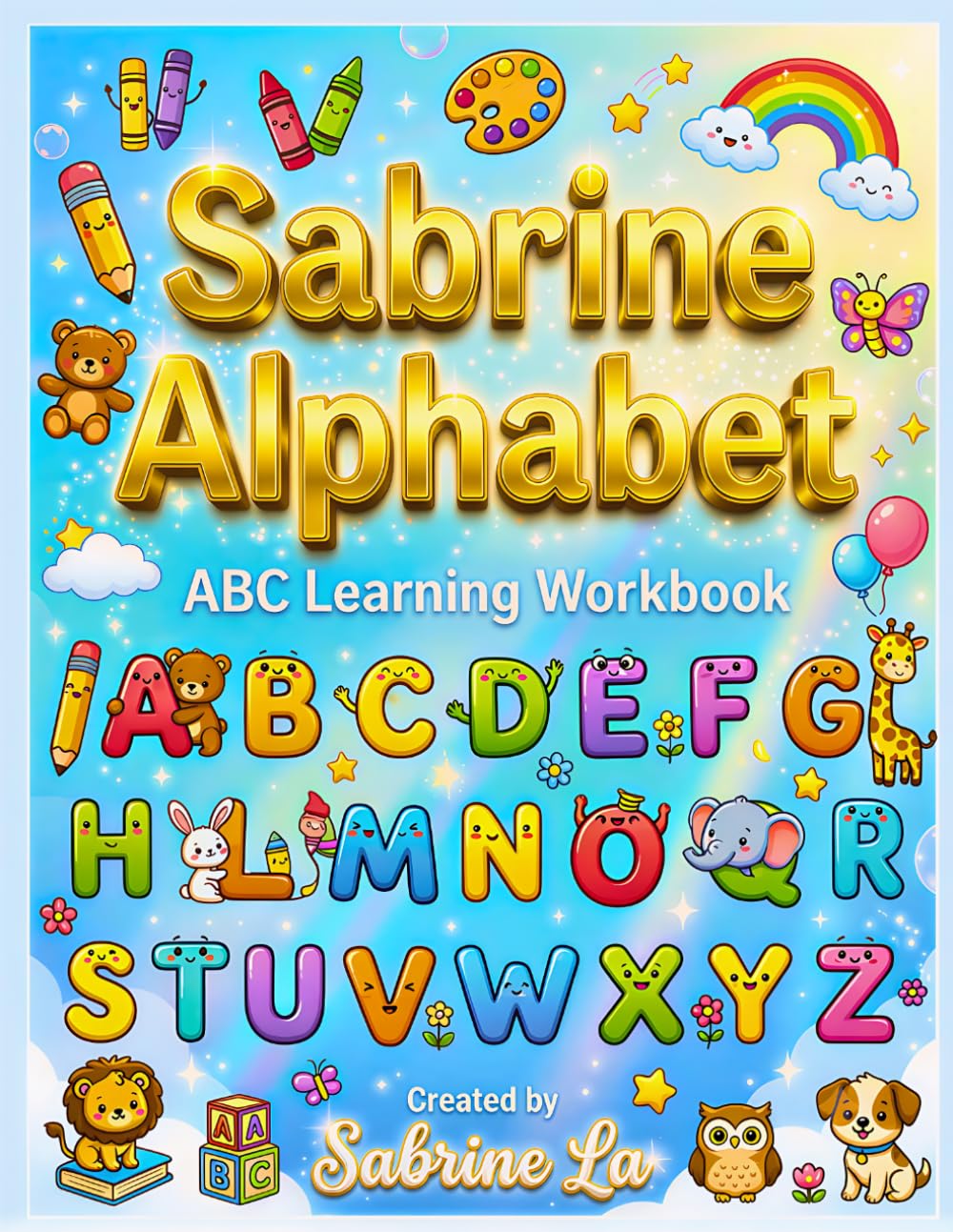 Sabrine Alphabet: Learn to Write A–Z with Fun Tracing Activities for Preschool Ages 4–6
