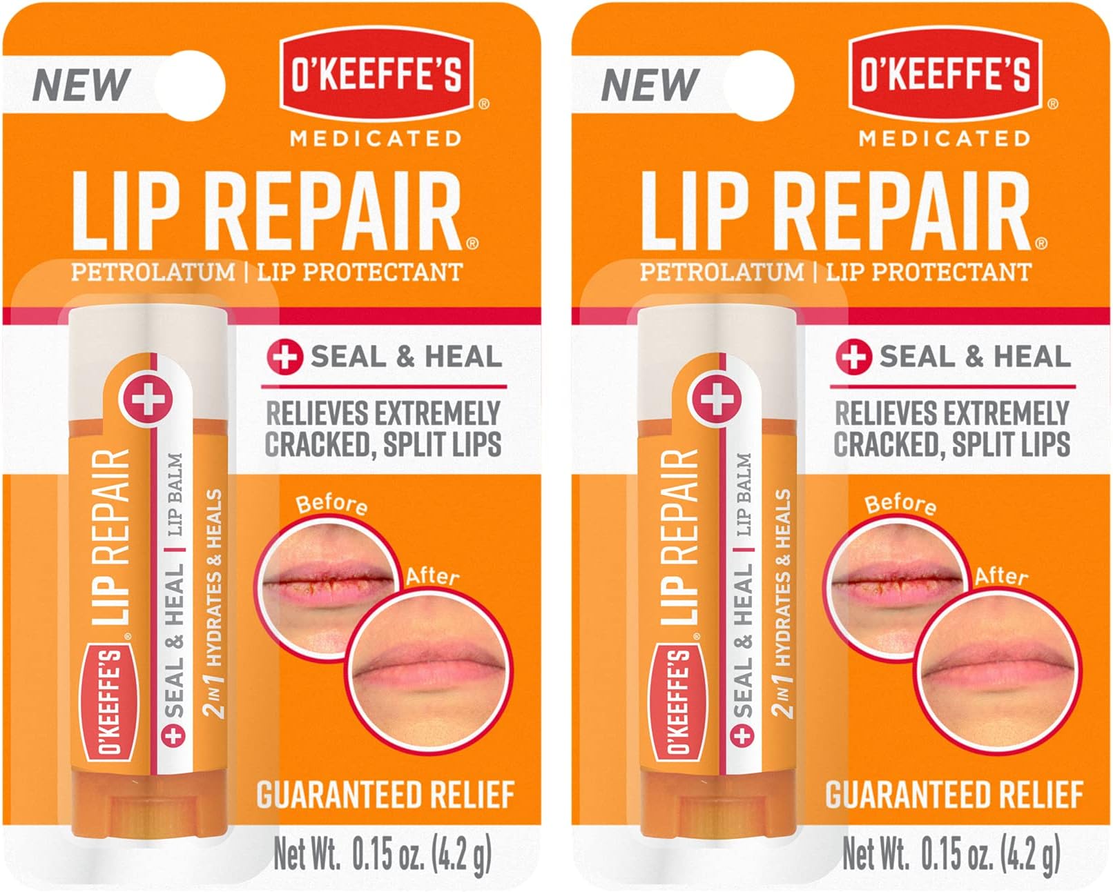 O'Keeffe's Lip Repair SPF 35 Lip Balm, (Pack of 2) Beauty
