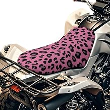 Pensura ATV Seat Cover, Pink Leopard Print Four Wheeler Seat Cover with Elastic Band, All Weather Dustproof Anti UV Windproof Outdoor Seats Cushion for Polaris Sportsman Rancher