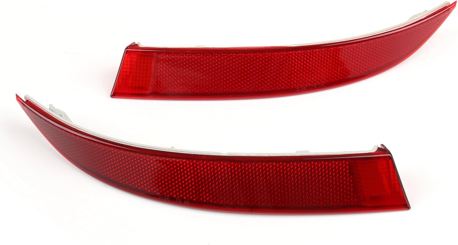 Areyourshop Rear Bumper Left&Right Reflector Light For BMW X5 E70 LCI 2011-2013 63147240997, Red