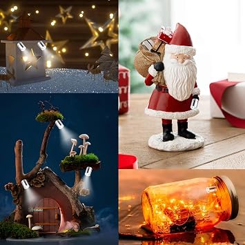 20pcs LED Mini Lights(White Light),Small Led Light for Dollhouse Crafts,Miniature Lights for Decoration