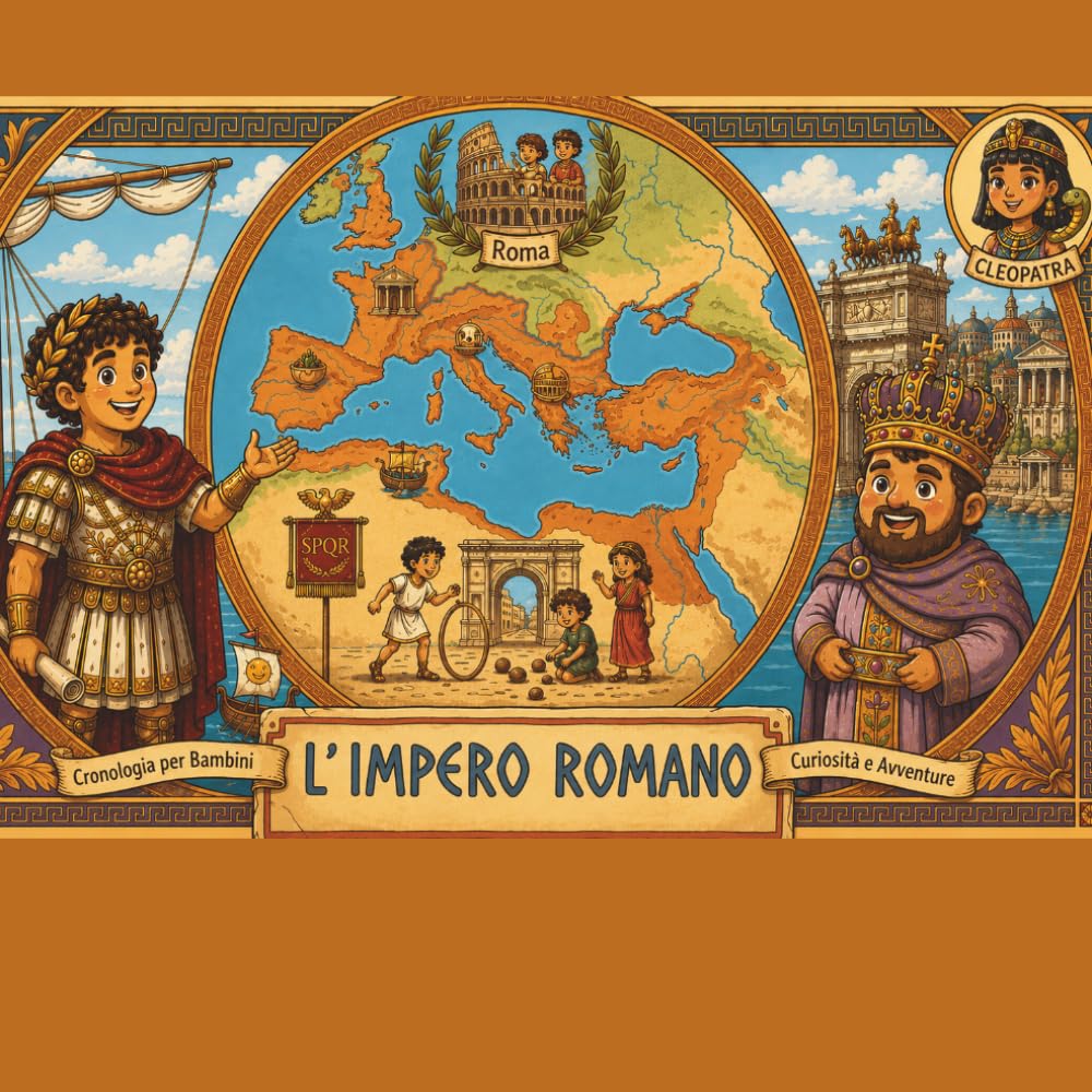 L'IMPERO ROMANO: Cronologia per Bambini Curiosità e Avventure (Leggende e Eroi Che Hanno Cambiato il Mondo per Piccoli Lettori)