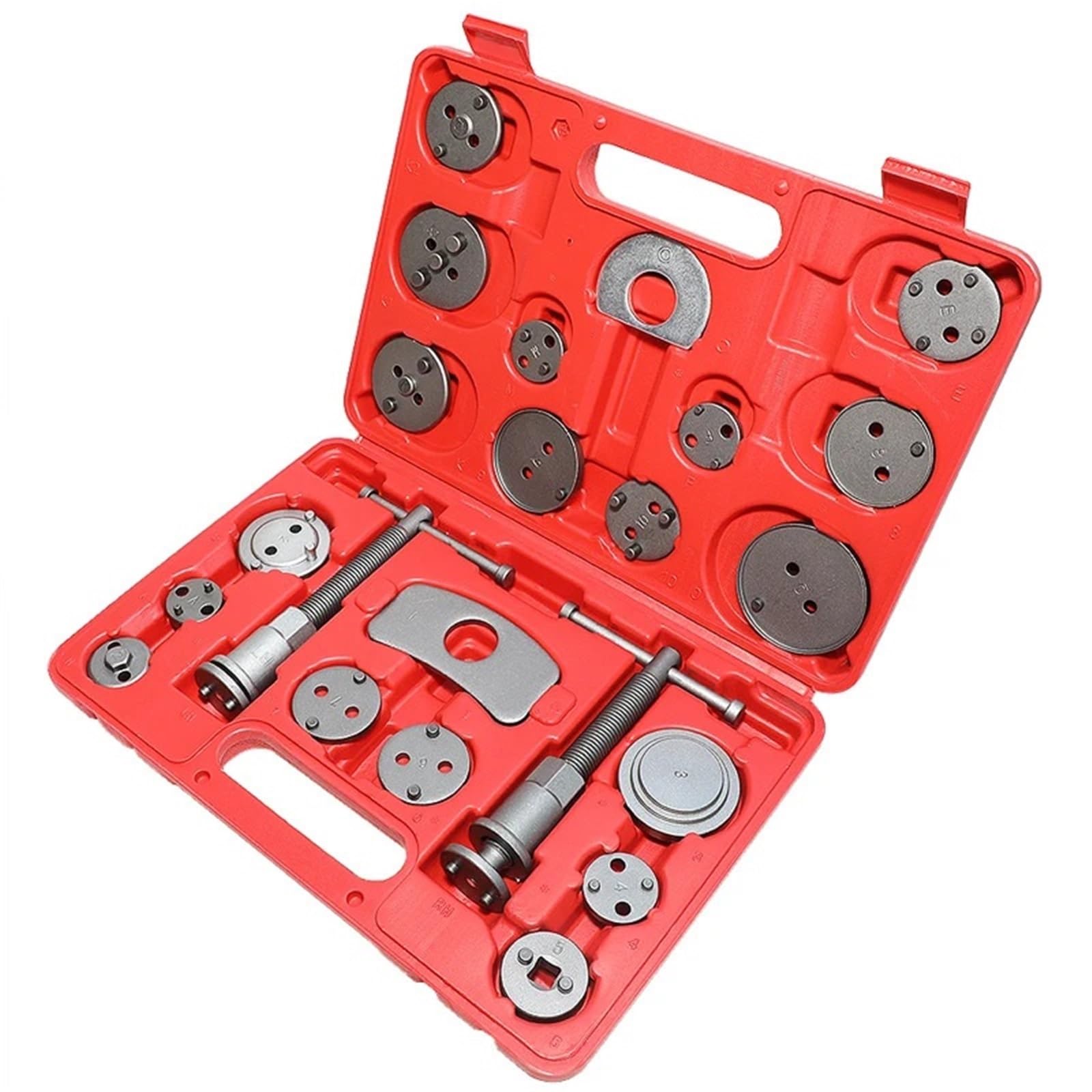 Pinzas Freno Kit de 22 piezas de pinza de freno de disco universal para coche, compresor de pistón de freno de viento para la mayoría de los automóviles. Pinzas de pistones de freno