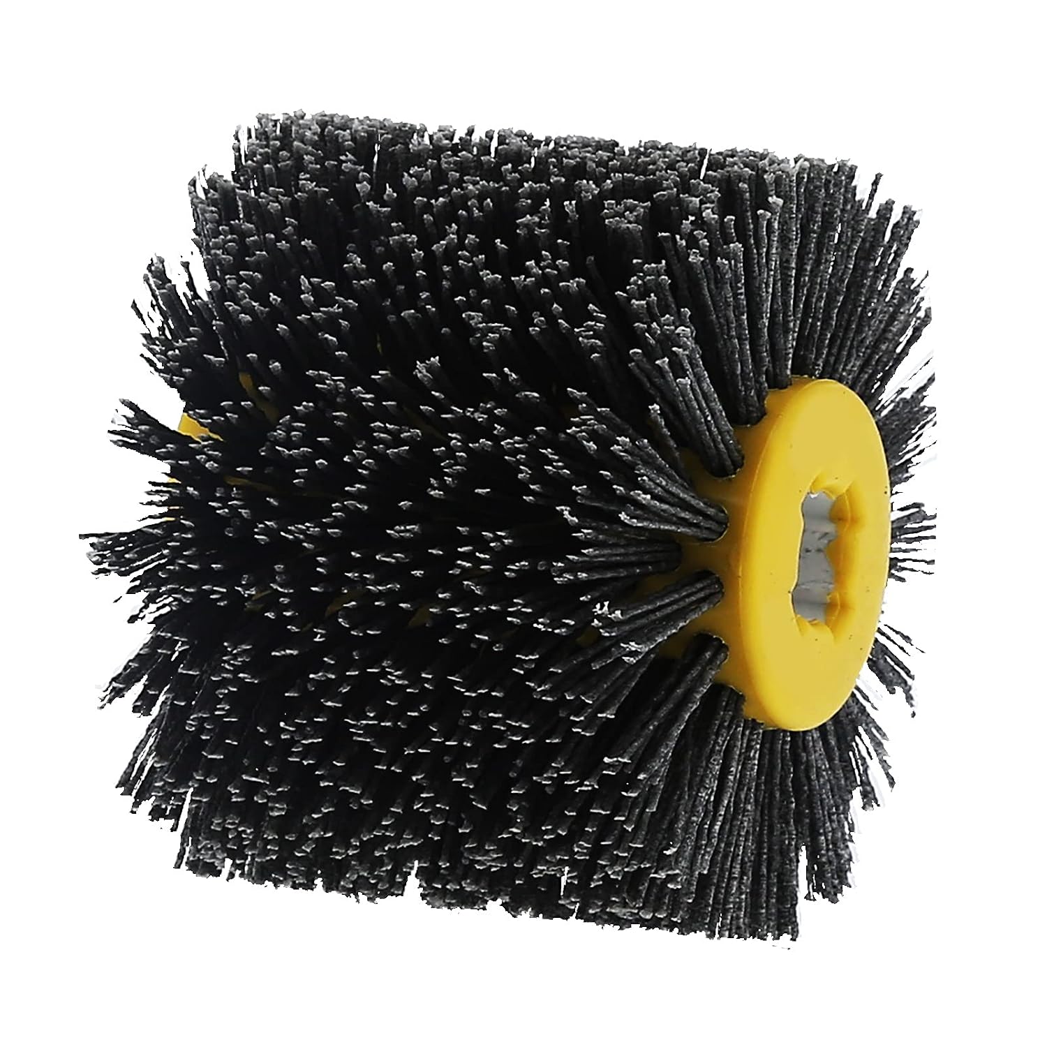 Abrasive Nylon Wire Drawing Wheel Drum Brushes, Wire Drawing Wheel Abrasive Burnishing Polishing Brush for Wooden Furniture Floor