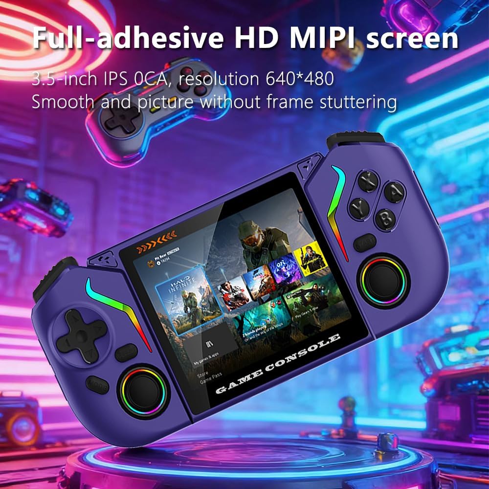 X95Pro Retro Handheld Game Console, 3.5 Inch Android 9.0, 64GB Built-in 15,000+ Classic Game, Portable Hand Held Open Source Linux System, 3000mAh Battery Retro Gaming Console (Gray) 7 71EdV7z4TRL. AC SL1000