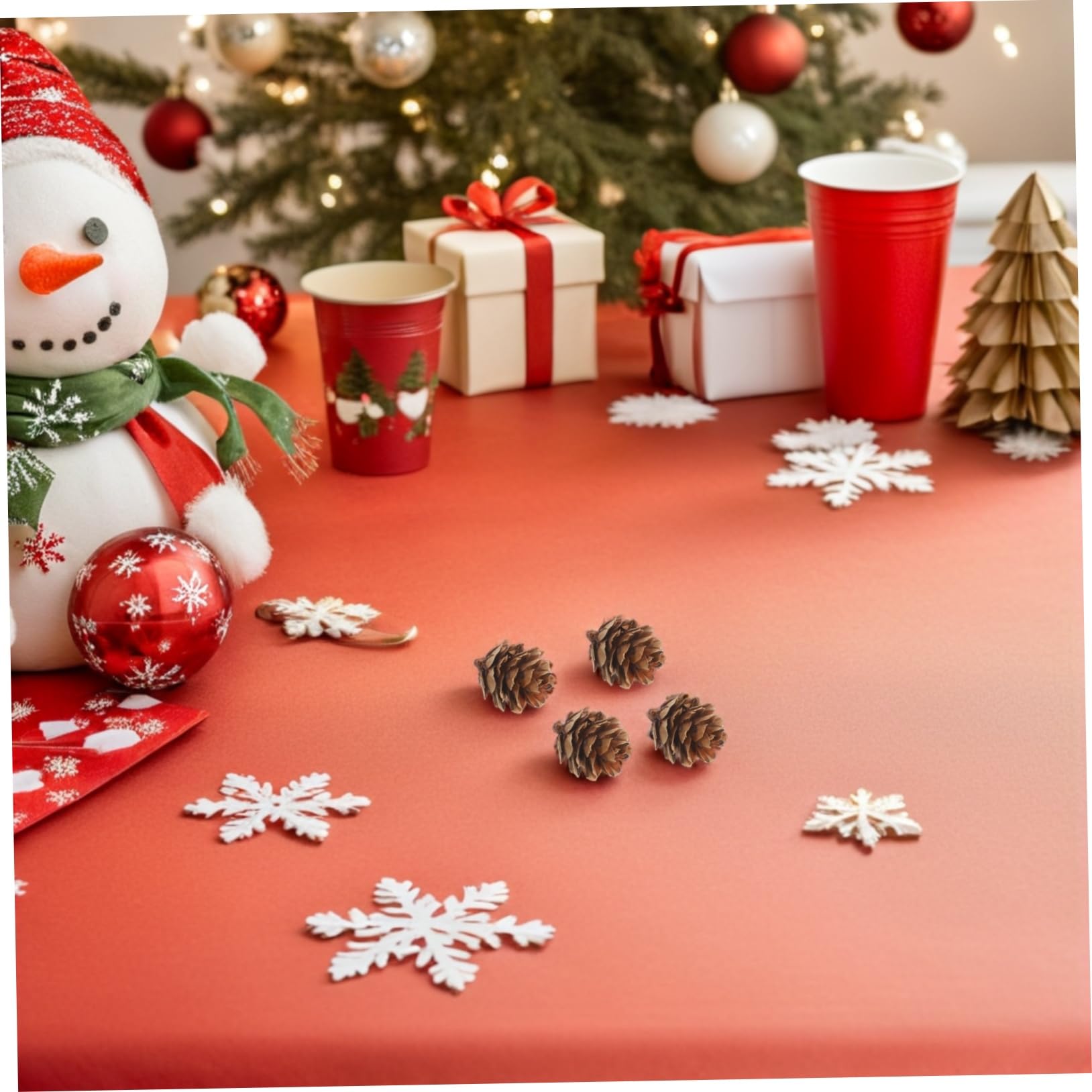 GLEAVI Kleiner Kiefernzapfen Weihnachtszapfen aus Kiefernzapfen mit Rustikalem Design Wiederverwendbar für Wohnzimmer und Innenräume als Hängende Dekoration