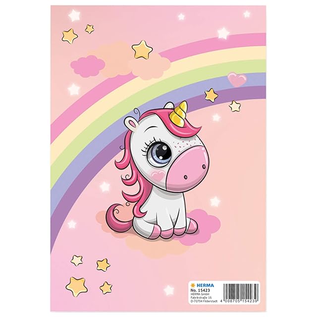 Foto 3 de 7 de HERMA 15423 - Álbum de pegatinas DIN A5, en blanco, con diseño de princesa Sweetie (16 páginas, papel…