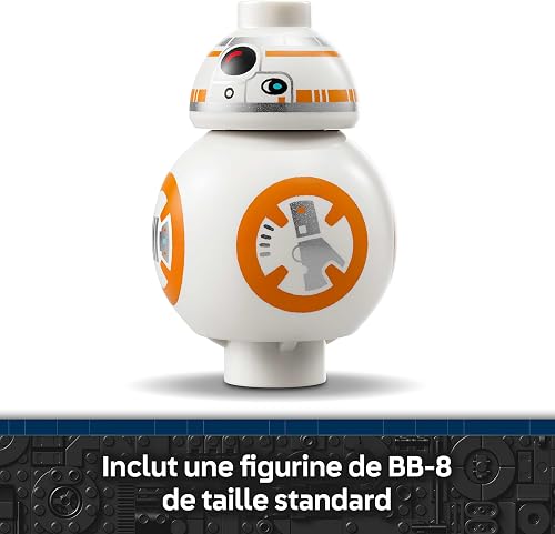LEGO Star Wars 75452 Droïde Astromécano BB-8 - Maquette de Figurine de Droïde - Jouet de Construction avec Tête Pivotante & Roue - Décoration de Chambre - Idée de Cadeau pour la Fête des Pères - 6