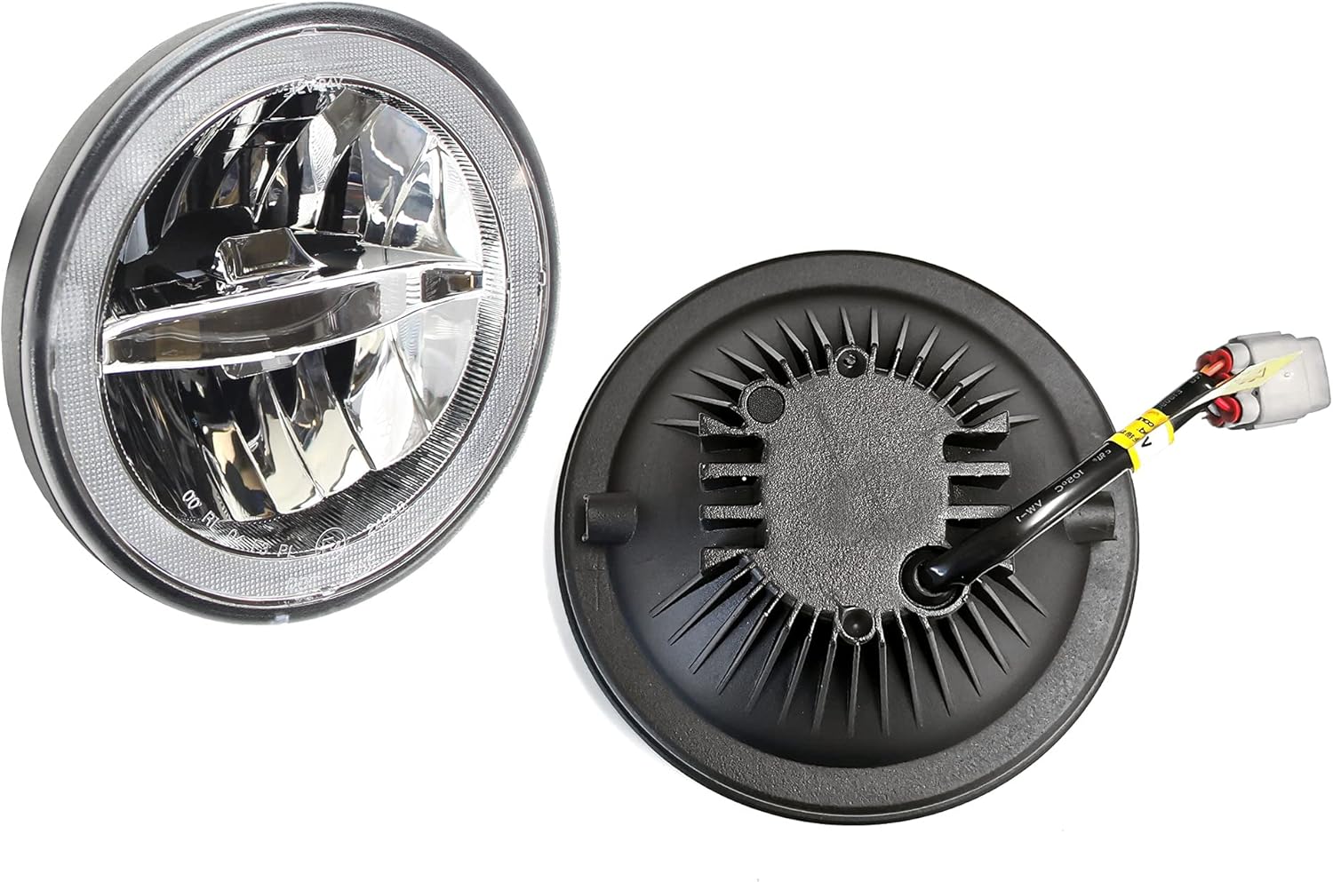 iJDMTOY 30W High Power Rally Racing Style Grille Fit LED Halo Ring Driving Fog Lamp Replacement Compatible With 2005-2009 Gen5 Ford Mustang GT Deluxe, Premium, or Shelby
