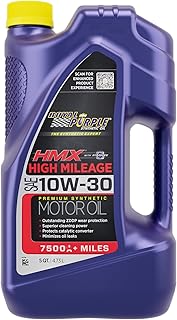 Royal Purple 11750 HMX SAE 10W-30 High-Mileage Synthetic Motor Oil - 5 qt., Model:ROY11750