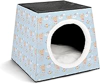 Vista 16 de Sofá de cama plegable con almohada extraíble, diseño de gato y gato