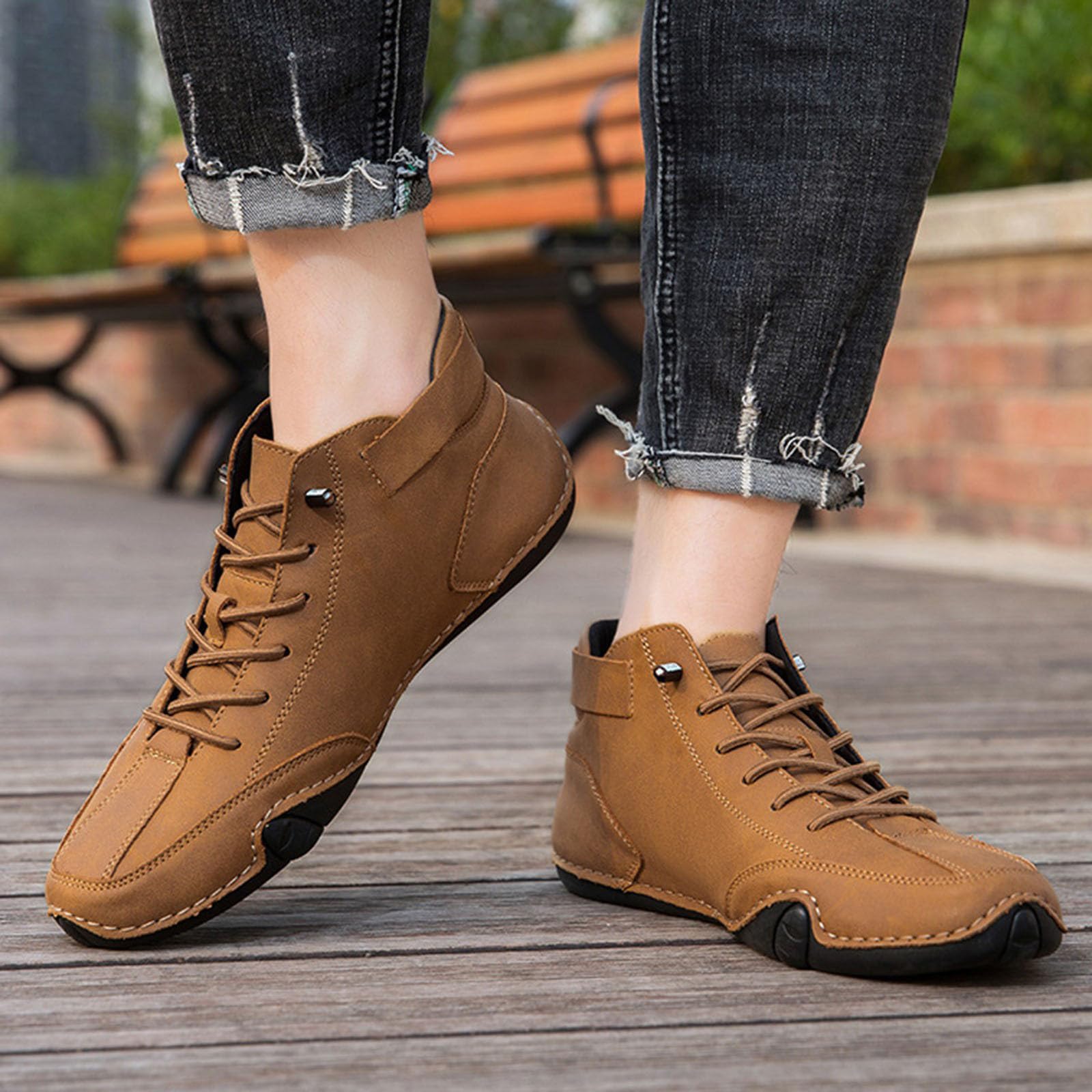 Générique Urbano Deck Chaussure Homme : Bottes de Mode Hautes Printemps-Été, Anti-Dérapantes et Respirantes