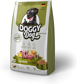 DOGGY Dog Lamm Sensitive, 10 kg, Dry Food with High Meat Content for Sensitive Dogs, Grain-Free Dog Food with Salmon Oil, Made in Germany product image