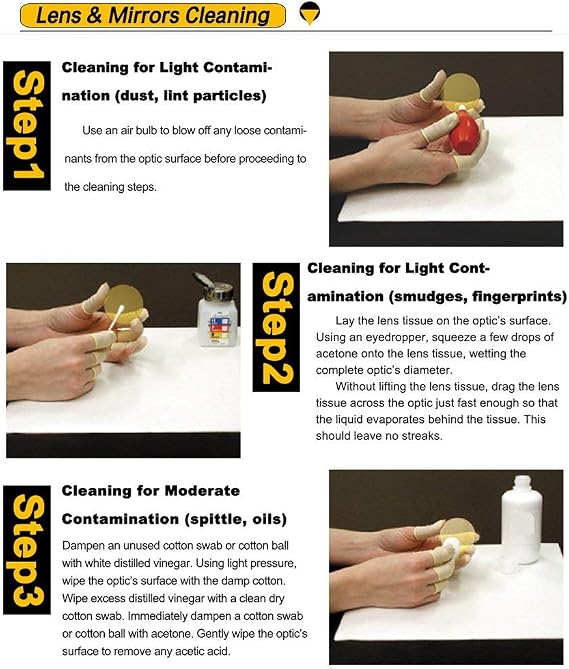 Mssoomm GaAs Laser Focal Lens for CO2 Laser Cutting Engraving Machine, Dia. 15mm /0.59 FL 25.4mm /1