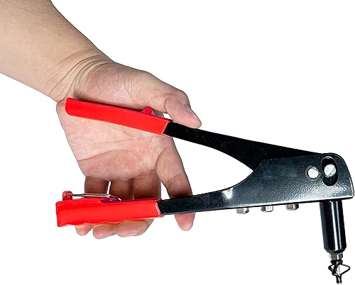 Miniatura 9 de Kit de pistola de remache de kayak, 18 remaches impermeables de triple agarre con juego de remachadores manuales de una sola mano, herramienta de