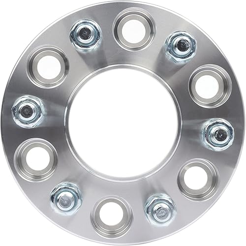Miniatura 8 de SCITOO 4 espaciadores de rueda de 6 x 5 a 6 x 5 pulgadas, color plateado, 12 x 1.5, 3.075 in, 1.5 pulgadas, para espaciadores de rueda Trailblazer