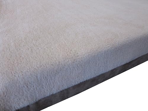 Miniatura 5 de Cama ortopédica de espuma viscoelástica impermeable de 41 x 27 x 4 pulgadas, para jaula de perros medianos y grandes, tamaño 42 x 28 pulgadas con 2
