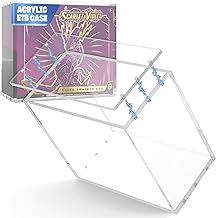 Platinum Acrylic Protectors for Pokemon Elite Trainer Box (ETB) - ETB Case 8+5mm Thick - UV Protection for your ETB Pokemon