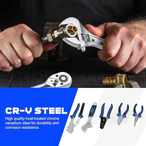 Miniatura 5 de Prostormer Kit de herramientas para el hogar, juego de herramientas de mano para el hogar de 259 piezas con caja de herramientas de aluminio