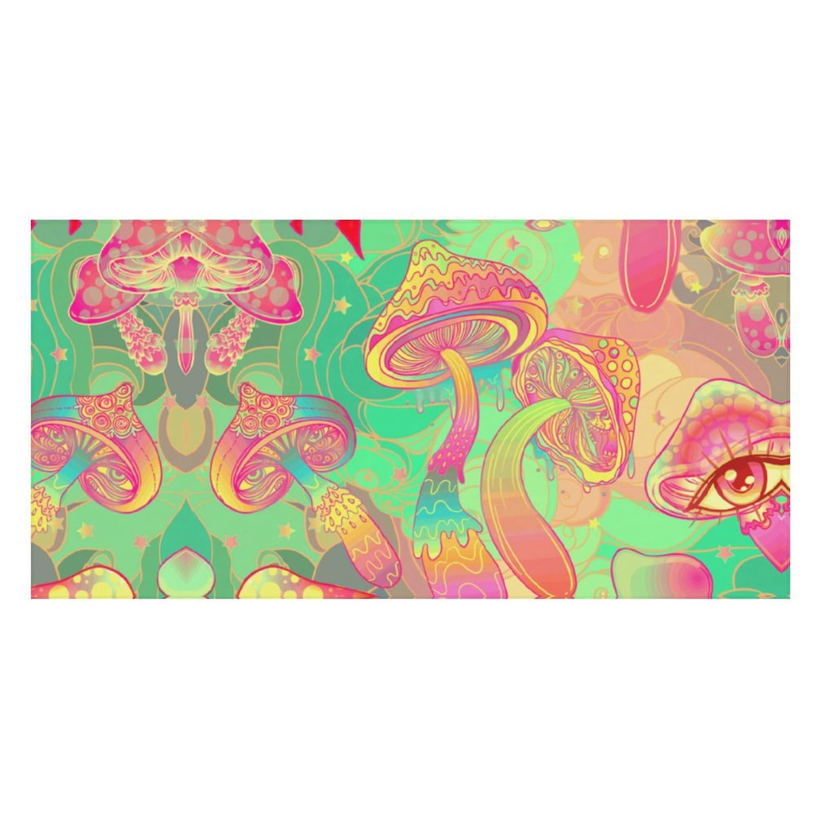 LEDFCVSU Beach Towel, Trippy Mushroom Bath Towel, Pool Towel Great for Gym Swimming 80 X 160cm