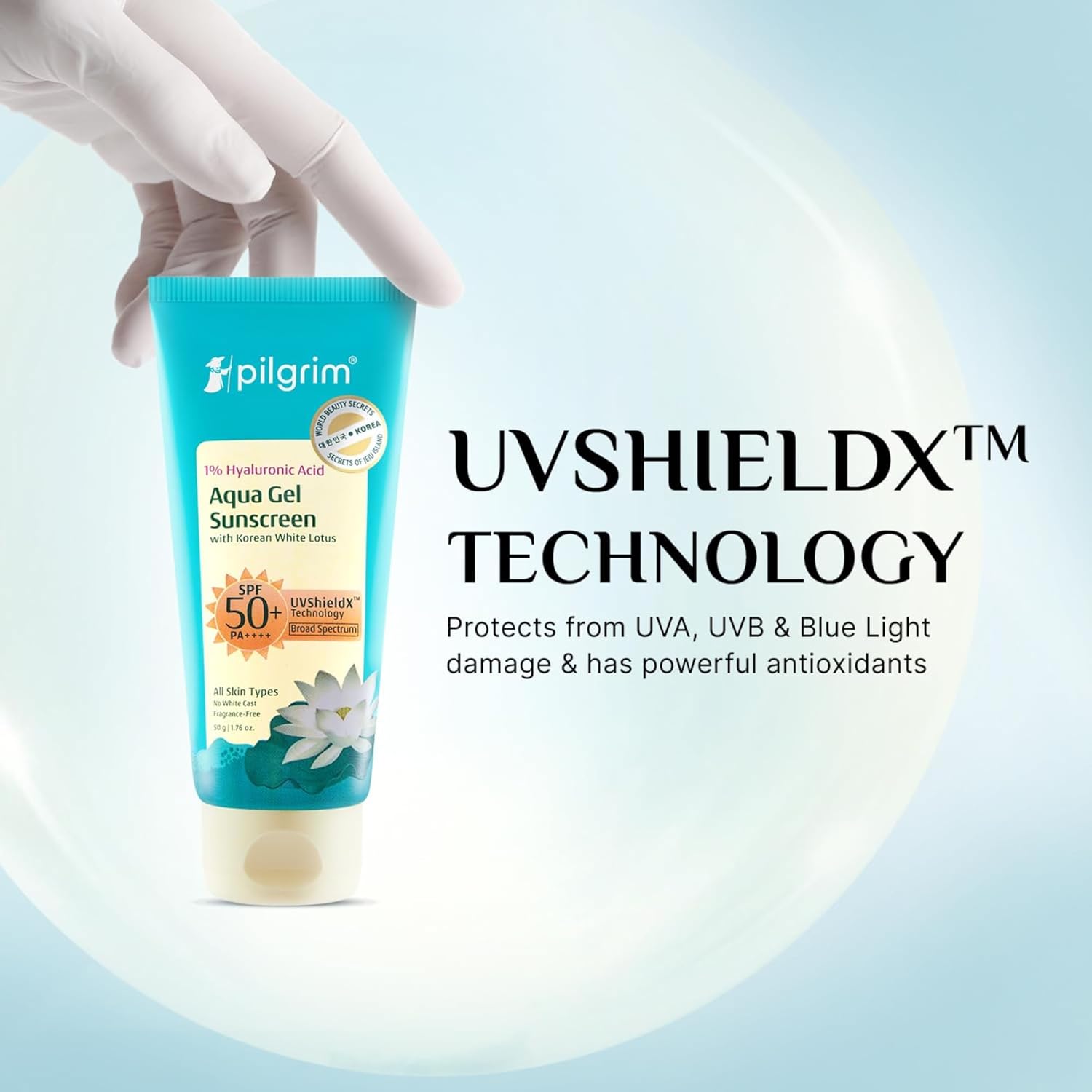 1% Hyaluronic Acid Aqua Sunscreen Gel thumbnail 3