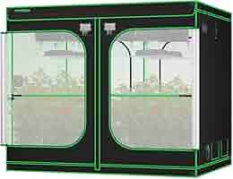 VIVOSUN 48x48x80 PRO Grow Tent Kit - 1" Thick Poles, High Reflective Mylar, Extra Bars & CFM Kit For Indoor Hydroponics