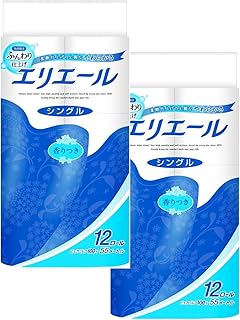 【まとめ買い】トイレットペーパー 55m×24ロール（8ロール×2パック） シングル パルプ100% リラックス感のある香り