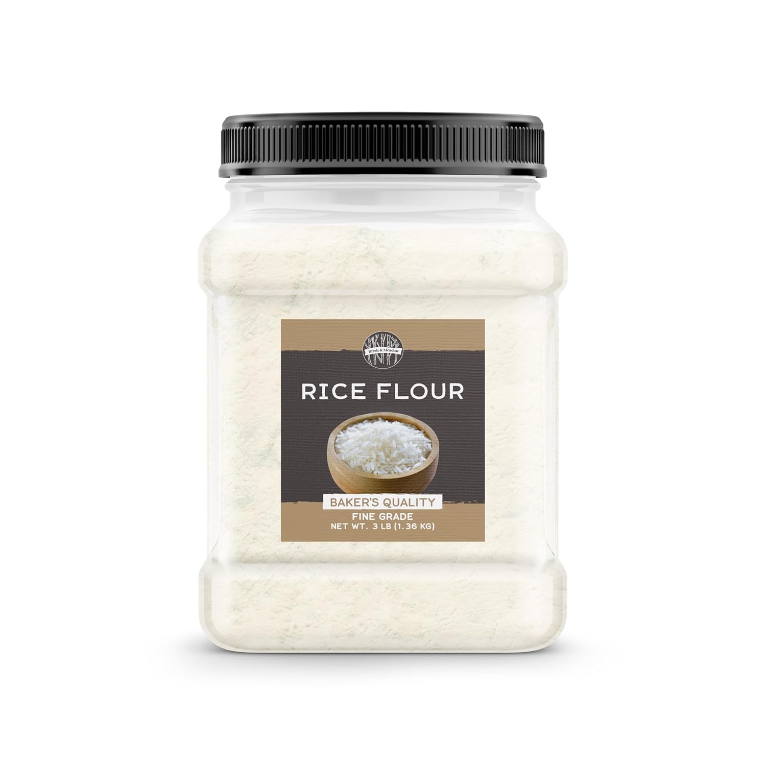 Birch & Meadow 3 lb of Rice Flour, Gluten Free, Non-GMO