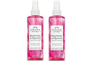 Heritage Store Rosewater & Glycerin: Hydrating Facial Mist for Dry and Sensitive Skin
